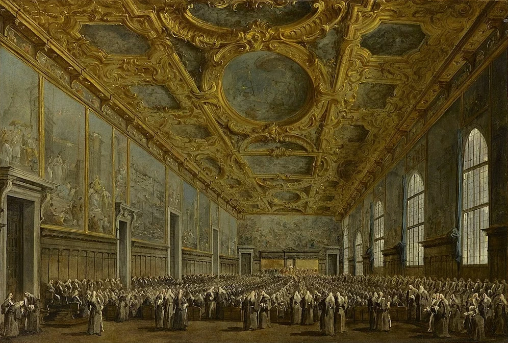 Il Doge Alvise Mocenigo riceve il consiglio - Louvre, Parigi